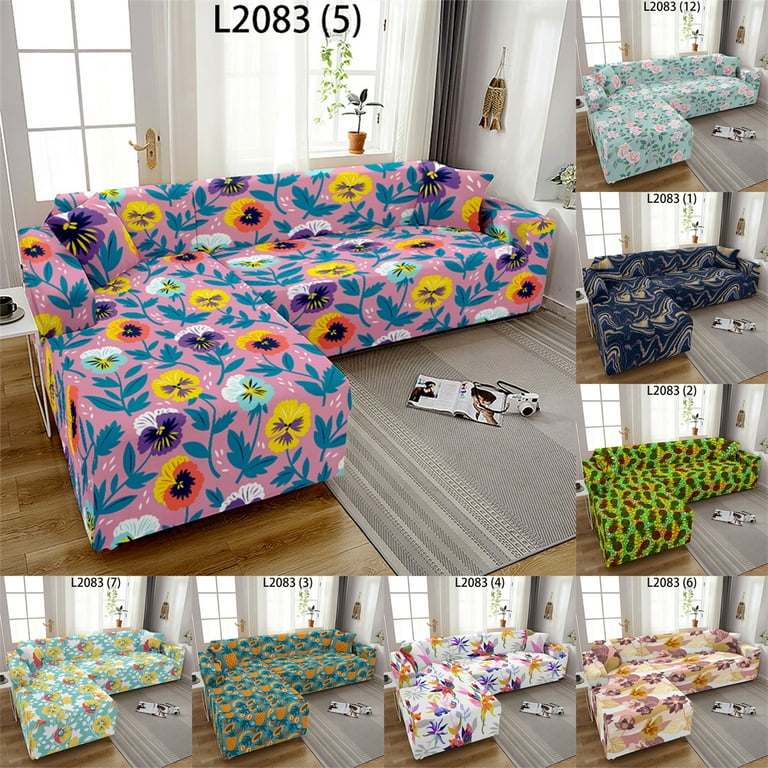 Vintage Floral Elastic Sofa Cover for Living Room Sofa Towel