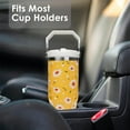thumbnail image 6 of 30 oz Daisy Flip Straw Tumbler with Top Handle for Daisy Lover Insulated Resuable Vacuum Tumbler with Flip Straw and Handle for Home Office Car Dishwasher Safe Daisy, 6 of 6