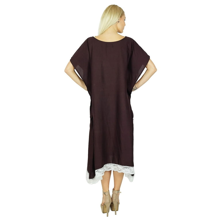 Bimba Women Long Kaftan Maxi Gown Loose Fit Poncho Dress Rayon Caftan Plus  Size - Walmart.com