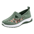 thumbnail image 6 of Orthopedic Walking Shoes for Women 2026 Breathable Soft Non Slip Sneaker Lightweight Arch Support Wide Athletic Slip on Shoes Green Size 8, 6 of 6