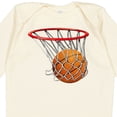 thumbnail image 4 of Inktastic Basketball Swish Boys or Girls Long Sleeve Baby Bodysuit, 4 of 5