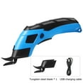 thumbnail image 2 of JIhuahe USB Rechargeable Electric Fabric Scissors, Cordless Lithium Battery Power Cloth Cutter with 85-Degree Angled Head for Leather, Cardboard, Crafting, Tailoring, 2 of 8