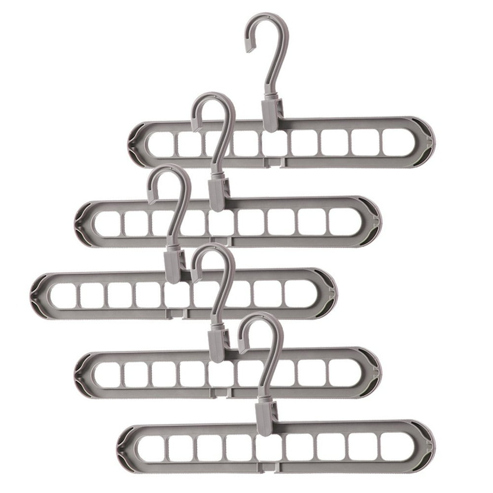 Clothes Hanger Clothes 9 Hole Towel Hook Closet Organizer ...