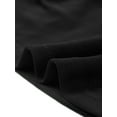 thumbnail image 5 of Unique Bargains Women's V Neck Long Sleeve Ruched Mesh Blouse Dressy Wrap Top L Black, 5 of 6