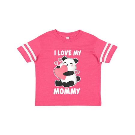 

Inktastic I Love My Mommy with Panda Illustration Gift Toddler Boy or Toddler Girl T-Shirt
