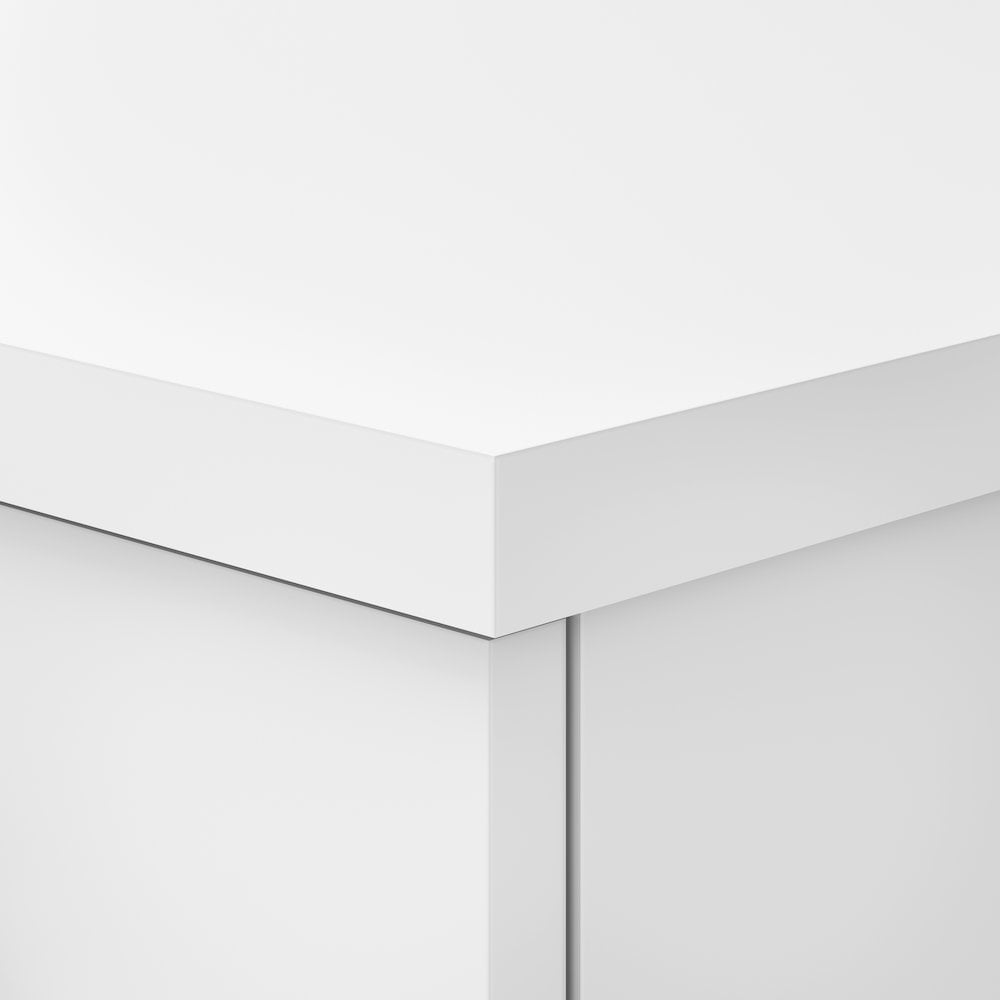Somerset 72W Office Desk with Drawers and Hutch - Engineered Wood