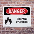thumbnail image 5 of Propane Cylinders OSHA Danger Rigid Plastic Sign 14 Inch x 10 Inch - 5 Pack, 5 of 8