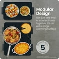 thumbnail image 2 of Chefman Everything Warmer Modular Expanding Warming Tray, Two 10” x 16” Trays - Midnight, 2 of 9
