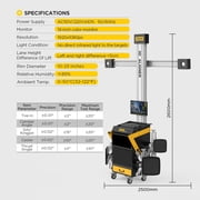 Autool XC505 3D Wheel Alignment Machine, Wheel Alignment & Balancing System with Voice Guidance, Car Model Database, Precise Positioning, Multilingual