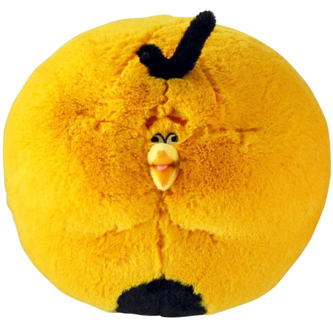 NEW Angry Birds Plush Bubbles Yellow Orange Stuffed Animal Bird Toy 8" w/ SOUND
