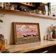 thumbnail image 6 of Vintage Gold Framed Wild Horses Running Canvas Wall Art, 3D Textured Western Horse Landscape Painting Picture Wall Decor Stunning Whimsical Horses Poster Print Artwork for Living Room Home Decoration, 6 of 18