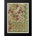 thumbnail image 2 of Grasset 14x18 Black Modern Framed Museum Art Print Titled - Garden Tapestry IV, 2 of 5