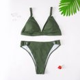 thumbnail image 4 of Swimsuits for Women Beach Big Bikini Plus Size Solid Two Piece Swimsuits Bikini Sets, 4 of 6