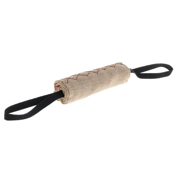 Juguete Mordedura Del Perro Duradero Con 2 Asas Para Perros Entrenamiento Al Aire Libre Para Mascotas - Beige, Pequeña Sunnimix Almohada de entrenamiento para perros