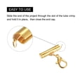 thumbnail image 5 of 10Sets Slide on End Clasps with Lobster Claw Clasps & Extension Chain 16mm for DIY Craft Making, Gold Tone, 5 of 6