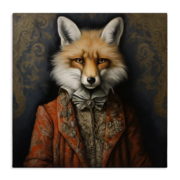 Stupell Industries Traditional Mystical Metamorphosis Fox Canvas Art, 17 x 17, by Lazar Studio
