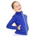 thumbnail image 2 of Stretch Is Comfort Girl's Techno Sport Jacket | Child 4 - 12, 2 of 4