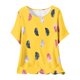 thumbnail image 2 of Puntoco Liquidación de blusas cortas para mujer, blusa de manga corta con estampado de moda para mujer, camiseta de cuello redondo, 2 of 5