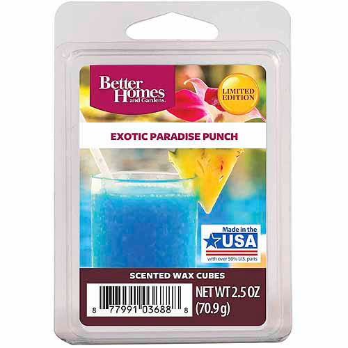 2  BETTER HOMES & GARDENS Wax Melts EXOTIC PARADISE PUNCH 2.5 Oz Each 