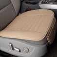 thumbnail image 2 of Cojín de cuero PU para asiento de coche, cojín delantero para asiento de coche, protectores universales antideslizantes para asientos de coche para conductores y trabajadores de oficina, 2 of 5