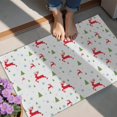 thumbnail image 4 of White Christmas Reindeer and Tree Pattern Door Rugs,Washable Non Slip Door Mats Indoor,Decorative Door Mats,Entry Mat Indoor for Entrance,Bedroom,Kitchen,Bathroom,20"x32", 4 of 6
