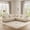Beige Coffee, variant on Large Modular Sectional Corner Couches with Tassel, 5 Seater Sofa Big Comfy Leopard Chenille L Shaped Couches with 2 Throw Pillows and 5 Lumbar Pillows, Beige Coffee