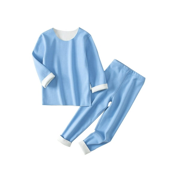 Owordtank Thermal Underwear Sets for Women Fleece Lined Top & Bottom Long Johns Warm Winter Two Piece Outfits