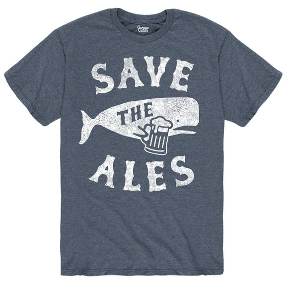 Instant Message - Save The Ales Whale - Men's Short Sleeve Graphic T-Shirt