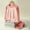 Pink A4, variant on Hrsba Base Layer Kids Admy Boys and Girls Warm Thermal Top and Pants Cool Season Home Sleepwear 2 Piece Set Sizes 2-14Years
