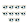 thumbnail image 1 of 10 Uds Cuentas espaciadoras de cabeza de gato Macarena Ojos azules claros, 1 of 7