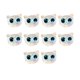 thumbnail image 1 of 10 cuentas espaciadoras con forma de cabeza de gato, hechas a mano, para manualidades, cuentas sueltas, diseño de gatito. Ojos azules claros, 1 of 7