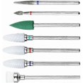 thumbnail image 2 of 7 Pcs Nail Drill Bits Set, Professional Ceramic Carbide Nail File Drill Bits, 3/32 Inch, 2 of 4