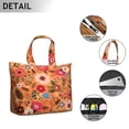 thumbnail image 3 of Flower Women's Large Weekend Travel Bag Moving Canvas Handbag Thick Double Layer Beach Weekend Travel Unisex Hospital Maternity Delivery with Toiletry Waterproof, 3 of 5