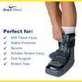 thumbnail image 4 of Lightweight Medical Full Shell Walking Boot With Air Pump - Short By Brace Direct, 4 of 9