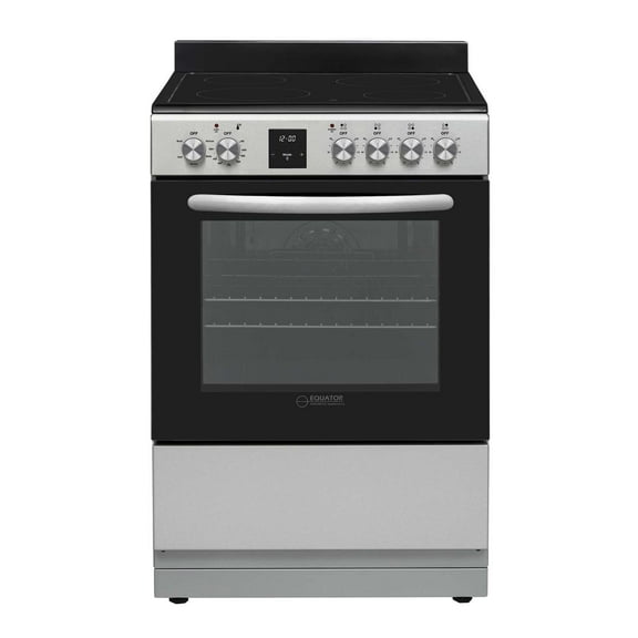 Equator 24" Electric Cooking Range 4 Ceramic Burner CONVECTION OVEN AIR FRYER SS