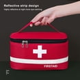 thumbnail image 3 of First Aid Kit Bag Lightweight Handle Medicine Storage Boxes Bags Space Saving Oxford Cloth Medical Box Kitchen Sport Emergency Red Large, 3 of 9