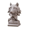 thumbnail image 3 of deevoka Animal Sculpture Anniversary Gift Ornament for Living Room Bedroom Bookshelf Wolf, 3 of 9