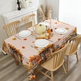thumbnail image 3 of Fall Tablecloth 60x120 for Recatangle Table - Vintage Fall Decorations for Home - Pumpkins Farm Table Cloth Thanksgiving Decor for Dinning, Home, Party, 3 of 7