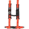 thumbnail image 2 of Pro Armor Auto Style 4 Point Harness 2 Inch Lap Seat Belt Straps Driver Side Orange, 2 of 2