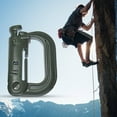 thumbnail image 3 of NIBOLOG Climbing Carabiner Wear-resistant Fine Workmanship High Strength Anti-corrosion High-Hardness Multipurpose Plastic Backpack Shackle Carabiner Hook for Outdoor, 3 of 8