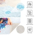 thumbnail image 6 of Bathroom Plush Absorbent Mat Combined U-Shaped Square Pad Bath Mat Fluffy Suitable For Bathroom Toilet Living Room Absorb Water Non-Slip Durable Color Art Cool Lion, 6 of 9