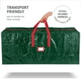 thumbnail image 3 of Artificial Christmas Tree Storage Bag - Fits Up to 7.5 Foot Holiday Xmas Disassembled Trees with Durable Reinforced Handles & Dual Zipper - Waterproof Material Protects from Dust, Moisture & Insects, 3 of 7