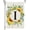 I, variant on Summer Sunflower Eucalyptus Leaves Monogram Letter M Garden Flag 12x18 Inch Double Sided Small Burlap Family Last Name Initial Outside Yard Flag CF1459-12