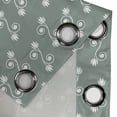 thumbnail image 4 of Ambesonne Vintage Floral Grommet Curtain, Tulips Feminine, 50" x 84", Pale Sage Green White, 4 of 6