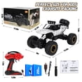 thumbnail image 2 of Wisairt 1:12 Large RC Cars,4WD Large Remote Control Monster Truck 2.4 GHz Alloy RC Cars for Kids Adults Aged 6 + Birthday Gifts (Silver), 2 of 10