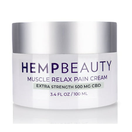 HempBeauty Extra Strength Muscle Relax Pain Cream (500 mg cbd) - 500 MG CBD / 3.4