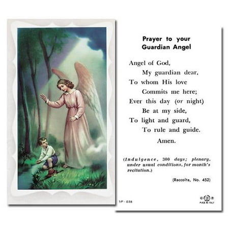

Guardian Angel-Boy Catholic Prayer Holy Card with Prayer on Back Pack of 100