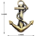thumbnail image 3 of 6.5" Nautical Ship's Anchor Antique Brass Door Knocker, 3 of 8