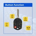 thumbnail image 2 of Replacement Keyless Remote Head Key Fob for Ford Fusion 2006-2010 FCC CWTWB1U793 OUC6000022 Part Number 164-R7040 164R7040, 2 of 8
