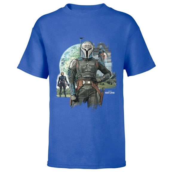 Star Wars The Mandalorian Season 3 Bo-Katan Kryze Plazir-15 - Short Sleeve T-Shirt for Kids - Customized-Royal
